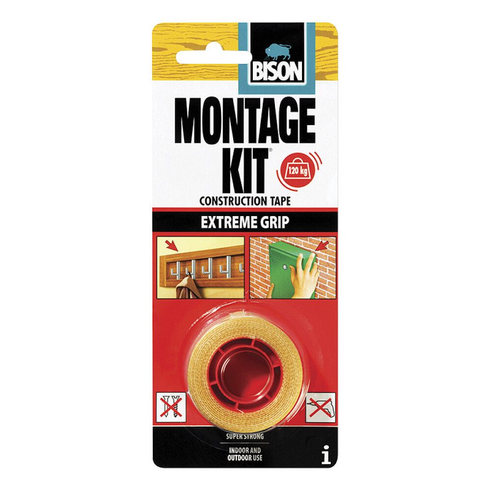 Kinnitusteip Bison Montage Kit 19 mm x 1,5 m