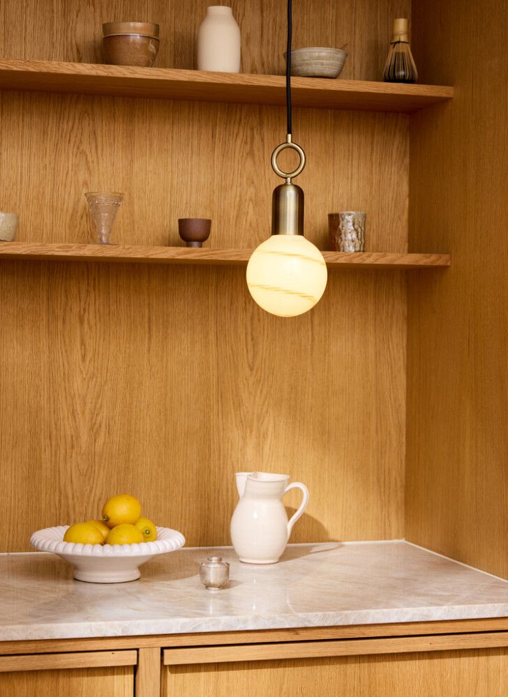 Dekoratiivlamp Halo Design Stockholm, marmor pruun