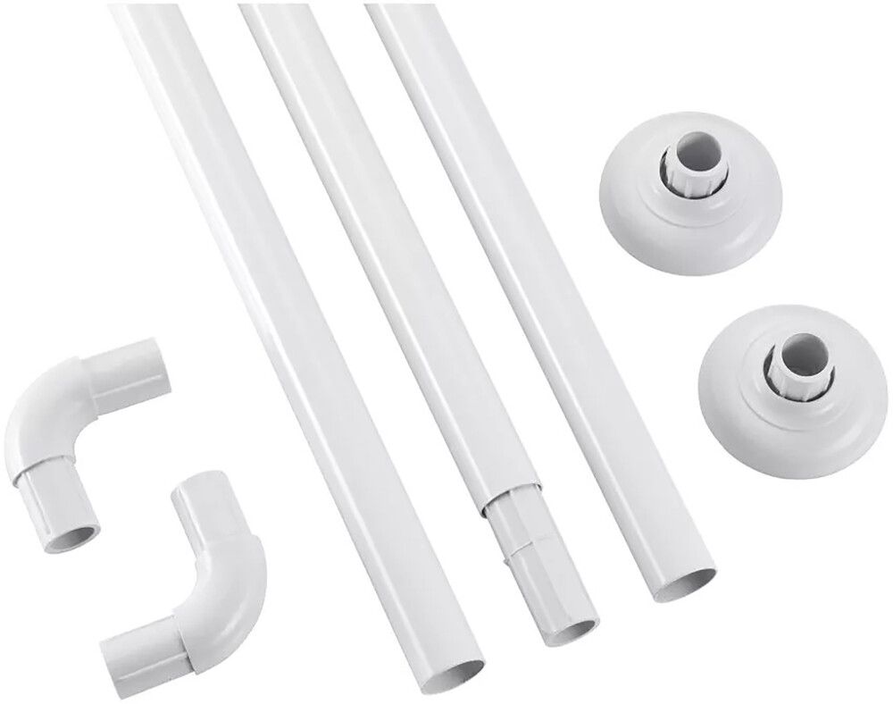 Dušikardintoru Diaqua Ø 2,2 × 90 × 80 × 90 cm valge