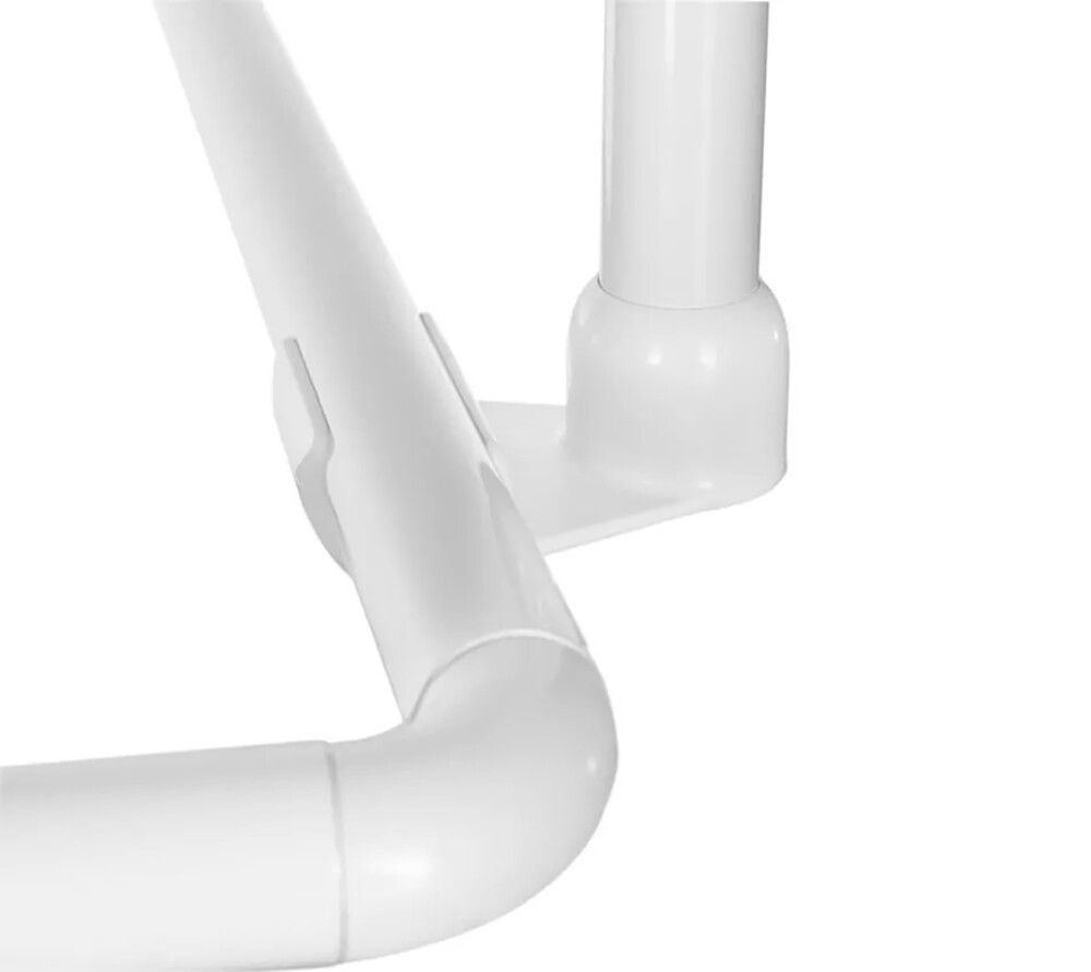 Laekinnitus dušikardinapuule Diaqua Basic Ø 2,2 x 60 cm Valge