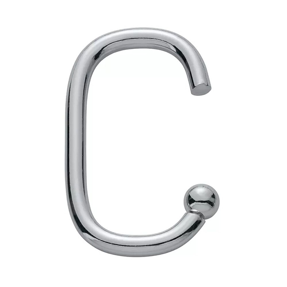 Dušikardinarõngas Diaqua Yara kroom 6,5 × 3,5 cm 12 tk/pk