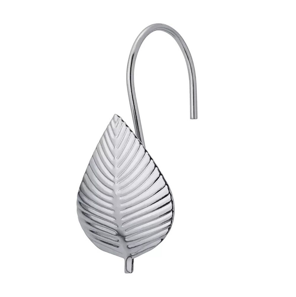 Dušikardina rõngad Diaqua Leaf kroom 7 x 4,5 cm 12 tk/pakk