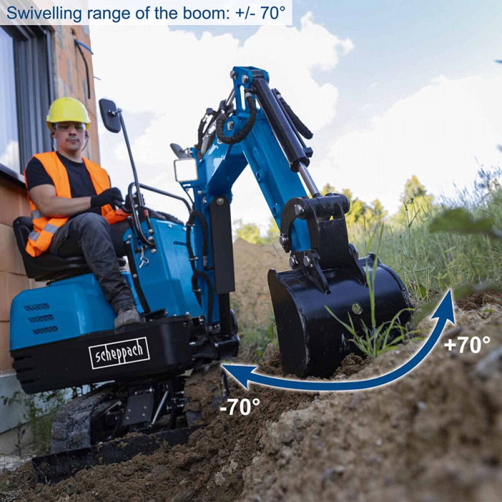 Miniekskavaator Scheppach EXC815