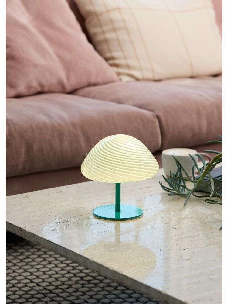 Lauavalgusti Halo Design Mini Mush, opaal Türkiissinine