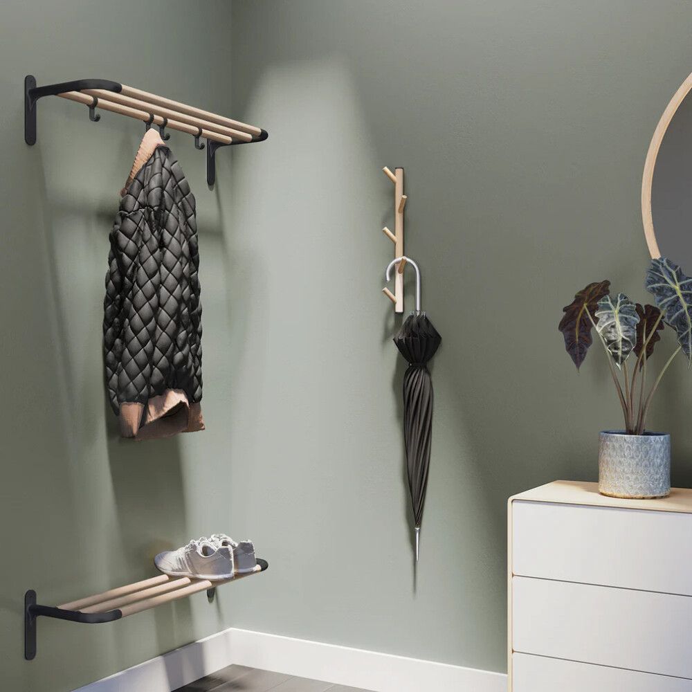 Nagi Beslagsboden 450 mm must pöök