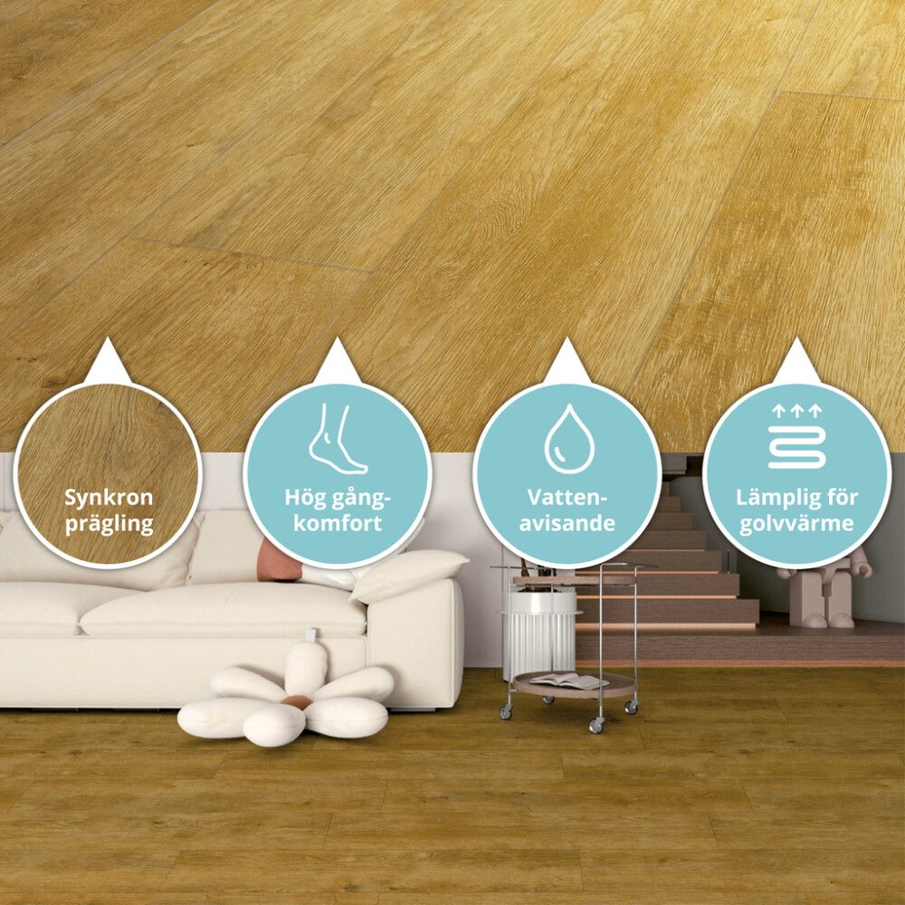 Vinüülparkett B!Design Rigid Yukon 3,8 mm