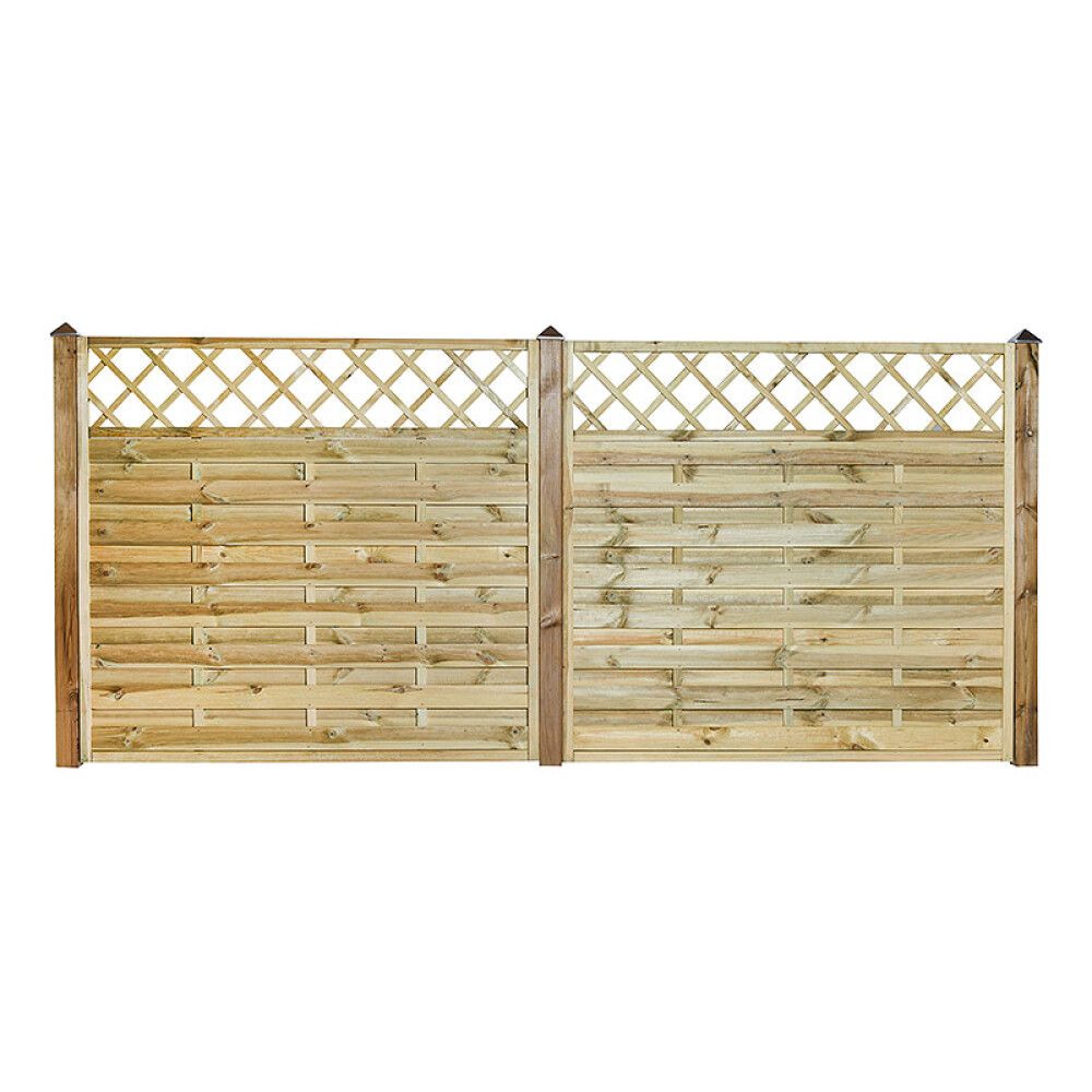 Aiaelement Nordic Fence Solid iluvõrega 180 x 165 cm