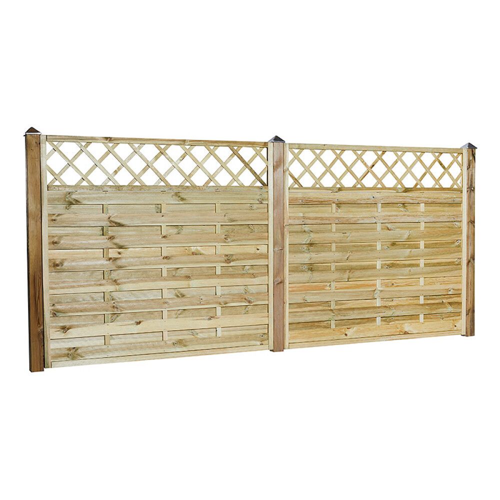 Aiaelement Nordic Fence Solid iluvõrega 180 x 165 cm