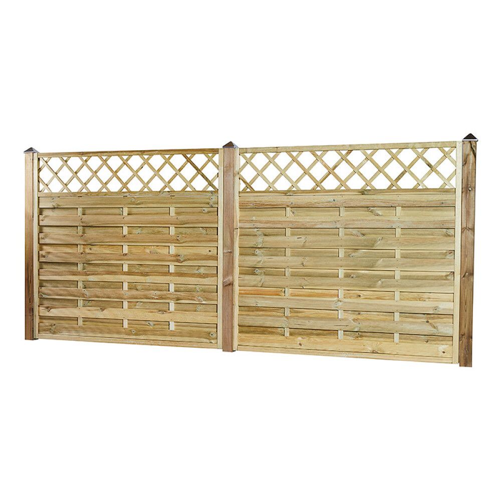 Aiaelement Nordic Fence Solid iluvõrega 180 x 165 cm