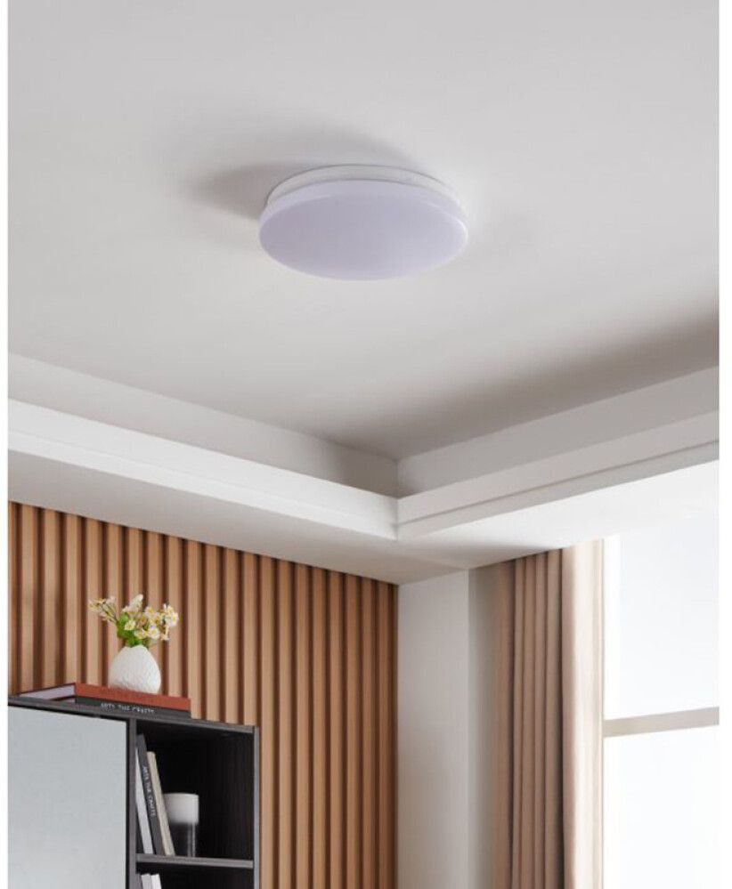 Välisvalgusti  Eglo Approdo PIR Ø 31 cm IP54 valge