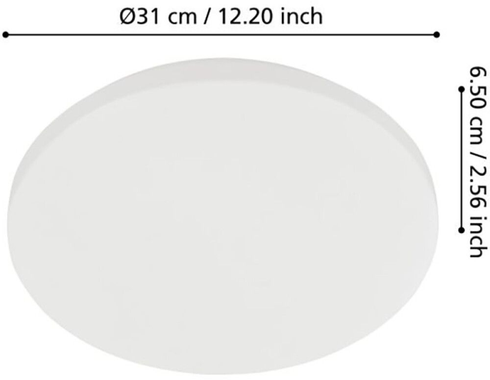 Välisvalgusti  Eglo Approdo Ø 31 cm IP54 valge