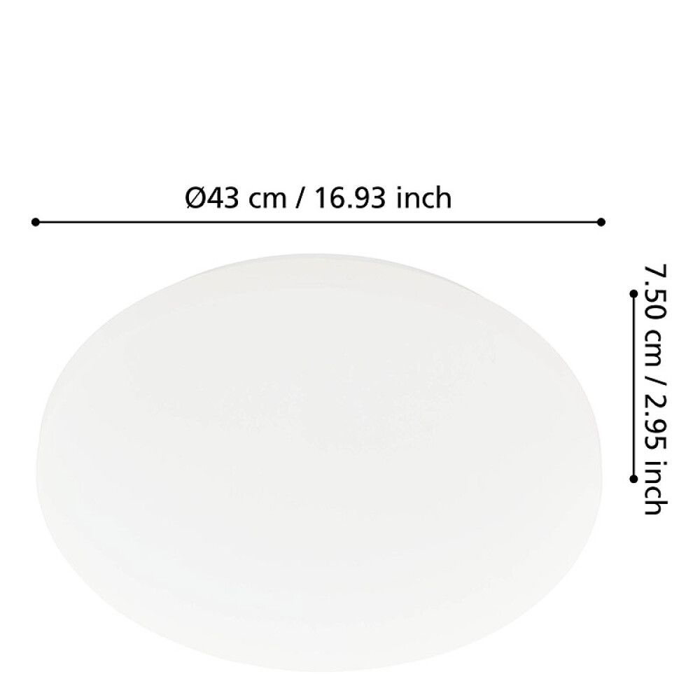 Välisvalgusti  Eglo Approdo Ø 43 cm IP54 valge