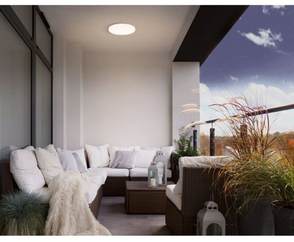 Välisvalgusti Eglo Castagneto PIR Ø 31 cm valge IP54