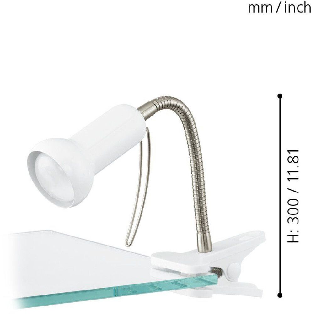 Klipsvalgusti Eglo Fabio Valge