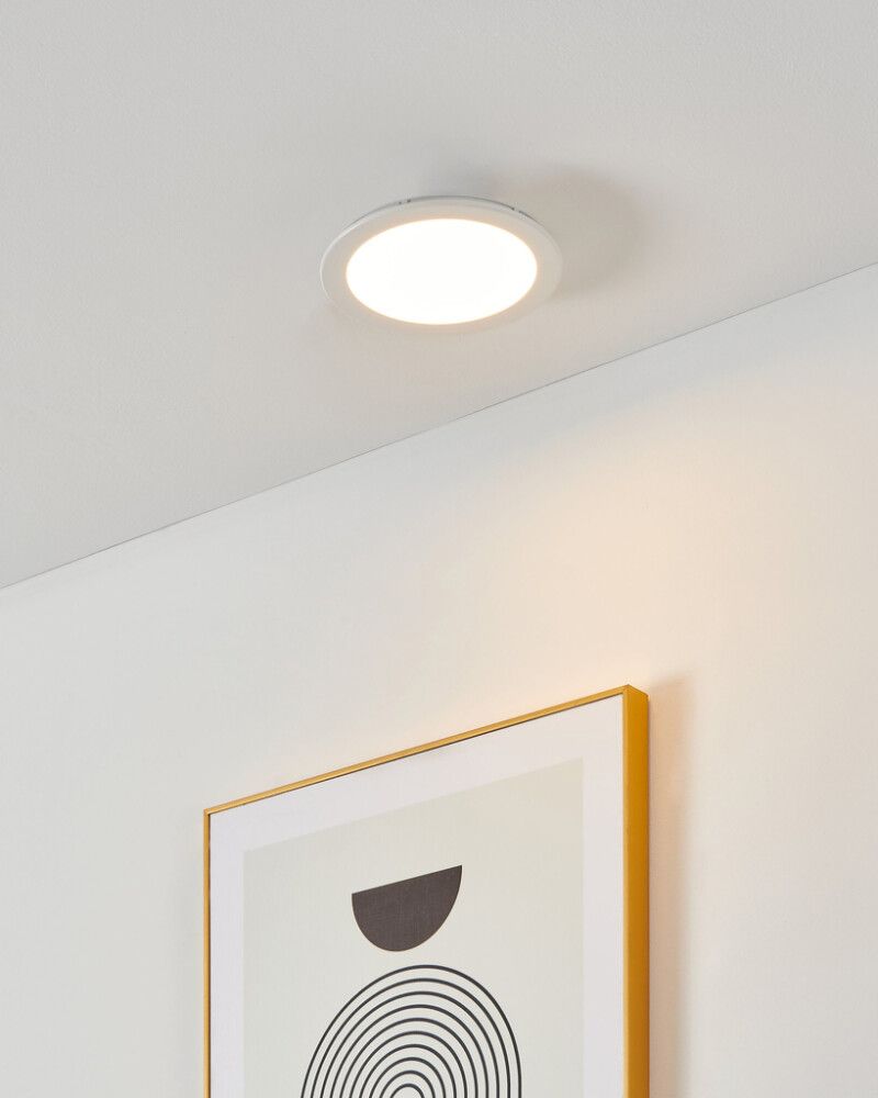 Süvistatav LED-kohtvalgusti Eglo Connect Fueva-Z Ø 16,5 cm valge