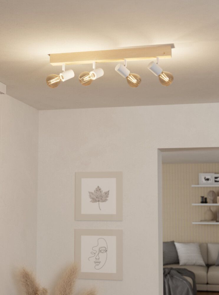 Kohtvalgusti Townshend 3, 4 osaline pruun/valge