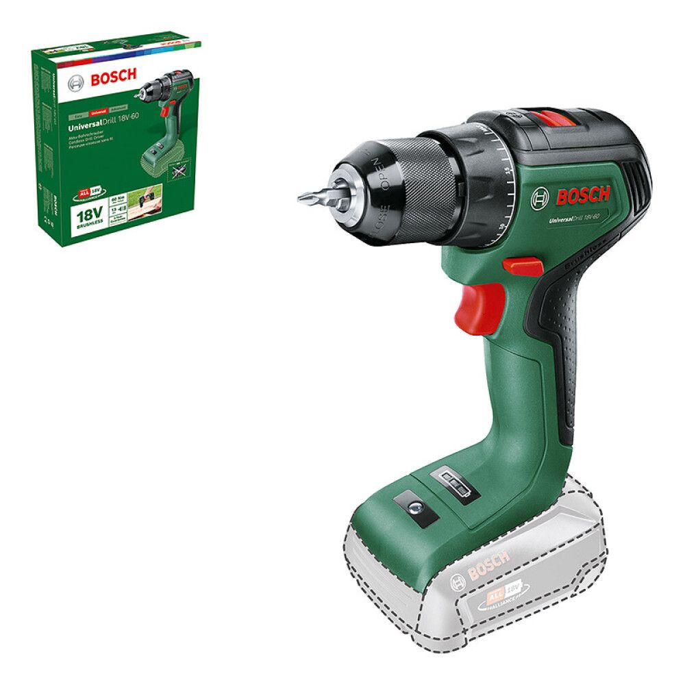 Akutrell Bosch UniversalDrill 18V-60 Solo