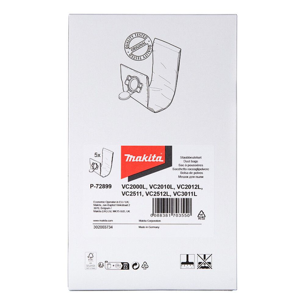 Tolmukotid Makita P-72899