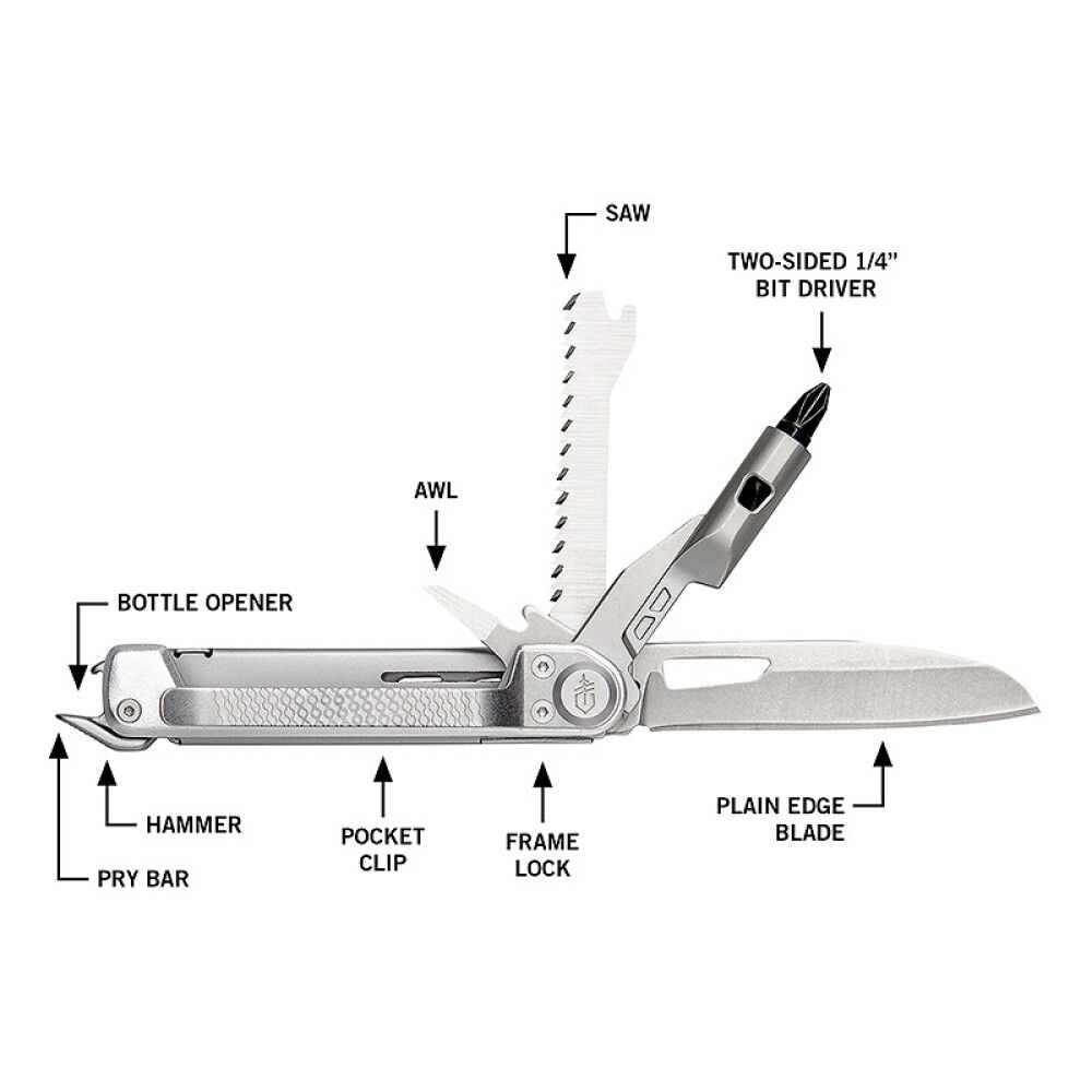 Multitööriist Gerber Armbar Trade hõbedane