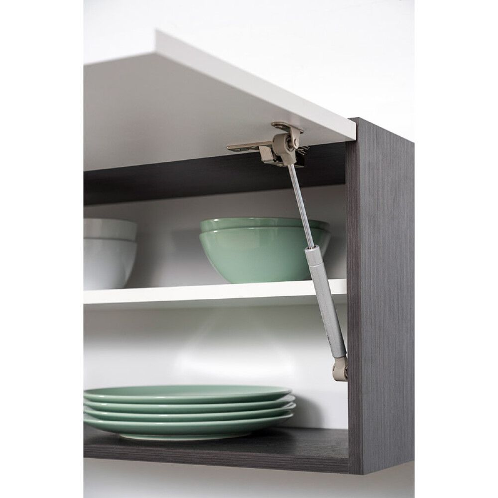 Köögikomplekt Respekta Amanda Premium 2,5 m, valge/must, keraamiline pliit