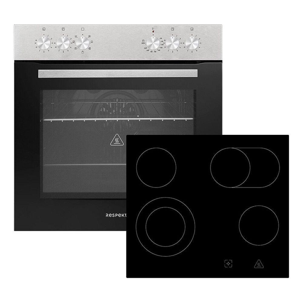 Köögikomplekt Respekta Amanda Premium 2,8 m, must, keraamiline pliit