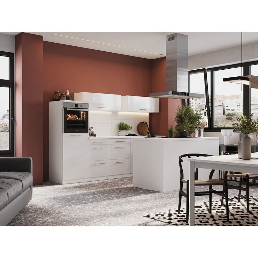 Köögikomplekt saarega Respekta Amanda Premium 2,8 m, valge