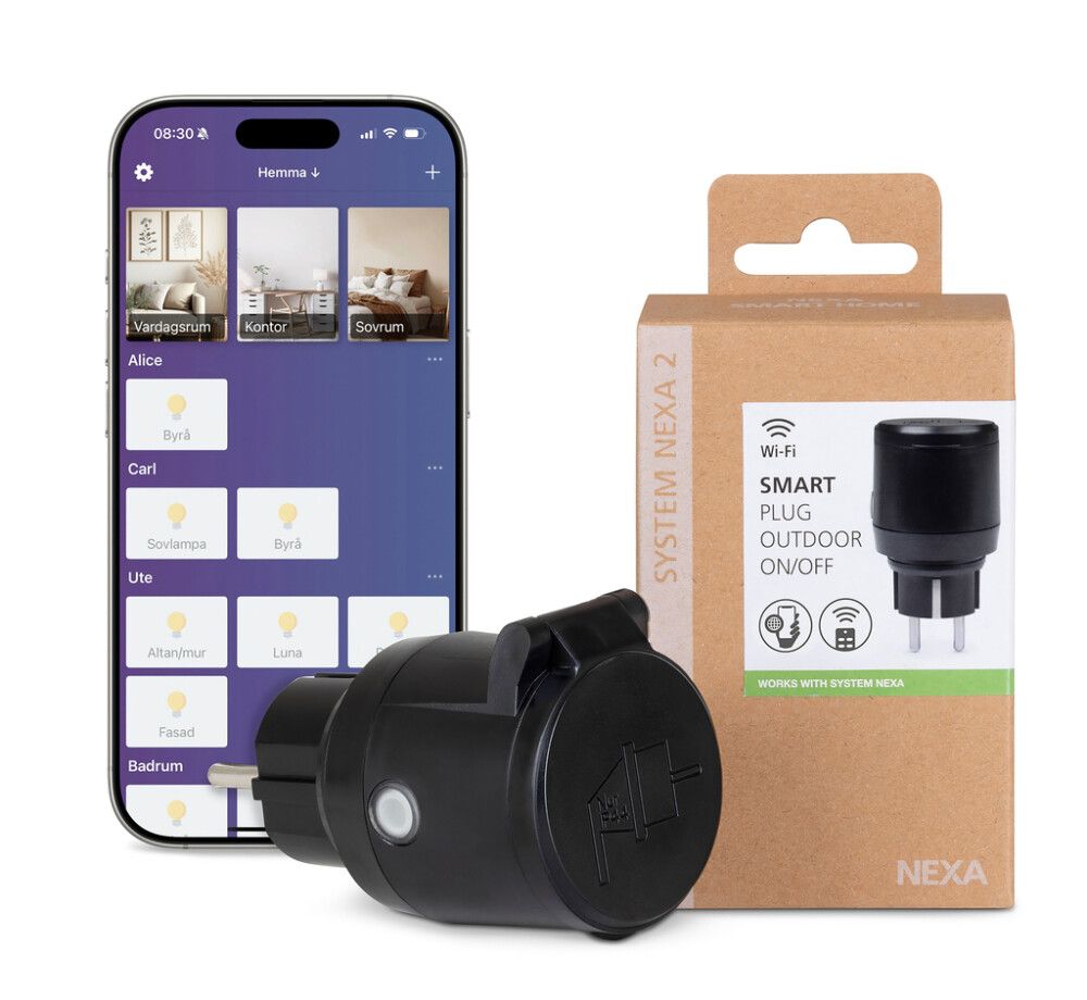 Pistiklüliti isekodeeruv Nexa 2 WPO-01 Wi-Fi IP44