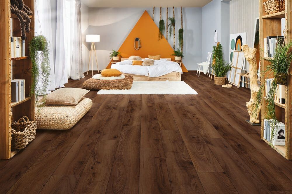 Niiskuskindel parkett Logoclic Element Flex tamm Delania