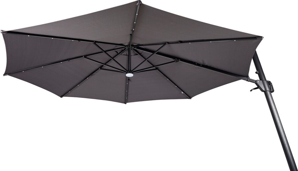 Päikesevari 350 cm LED .-valgustus, hall