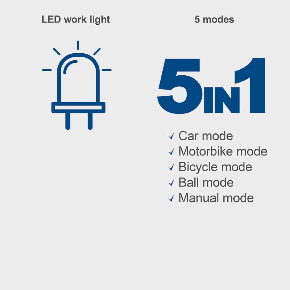 Pump/käsikompressor Scheppach AC10/8V