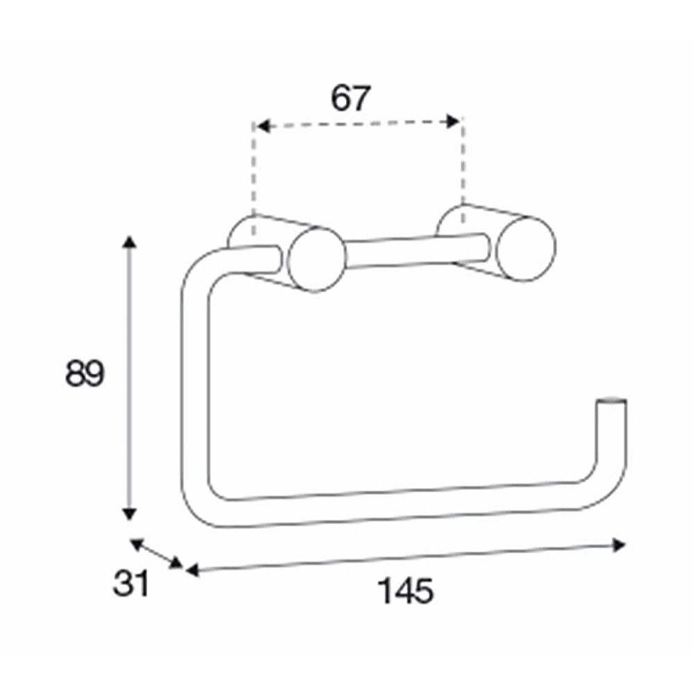 WC-paberihoidja Pressalit Home Harjatud teras