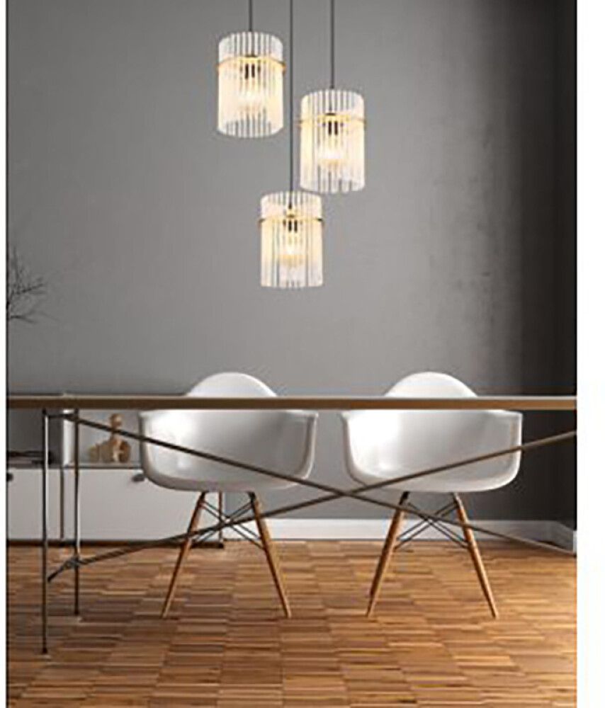 Rippvalgusti Globo Gorley 3-osaline kuldne