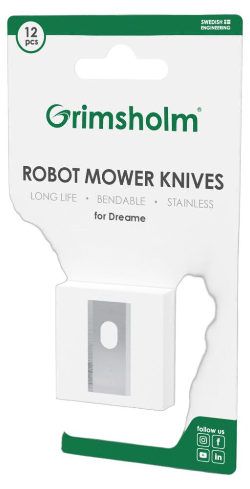 Lõiketera Grimsholm Dreame robotniidukile 12 tk/pk