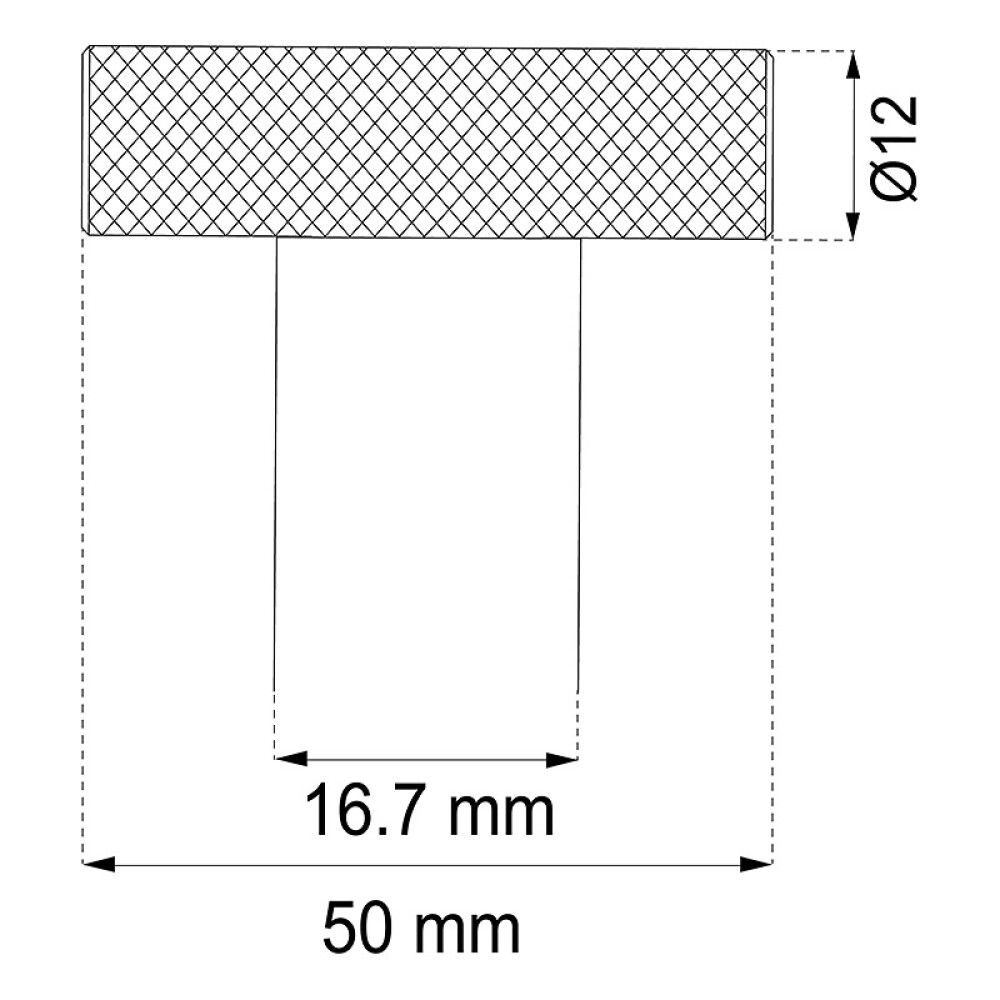 Mööblinupp Habo Liam messing 50 mm