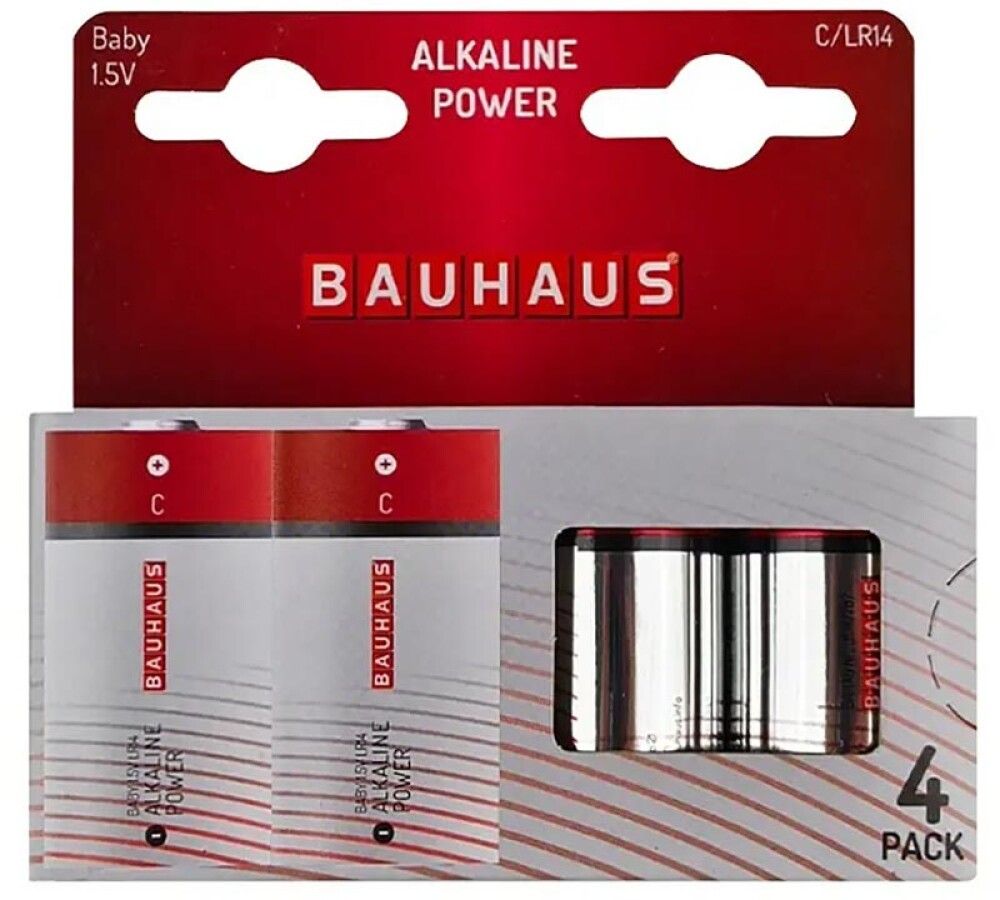 Leelispatarei BAUHAUS Baby C/LR14 4 tk