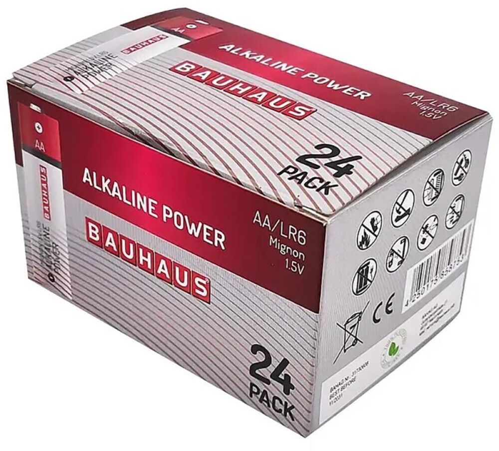 Leelispatarei Bauhaus Mignon LR6 AA 24tk