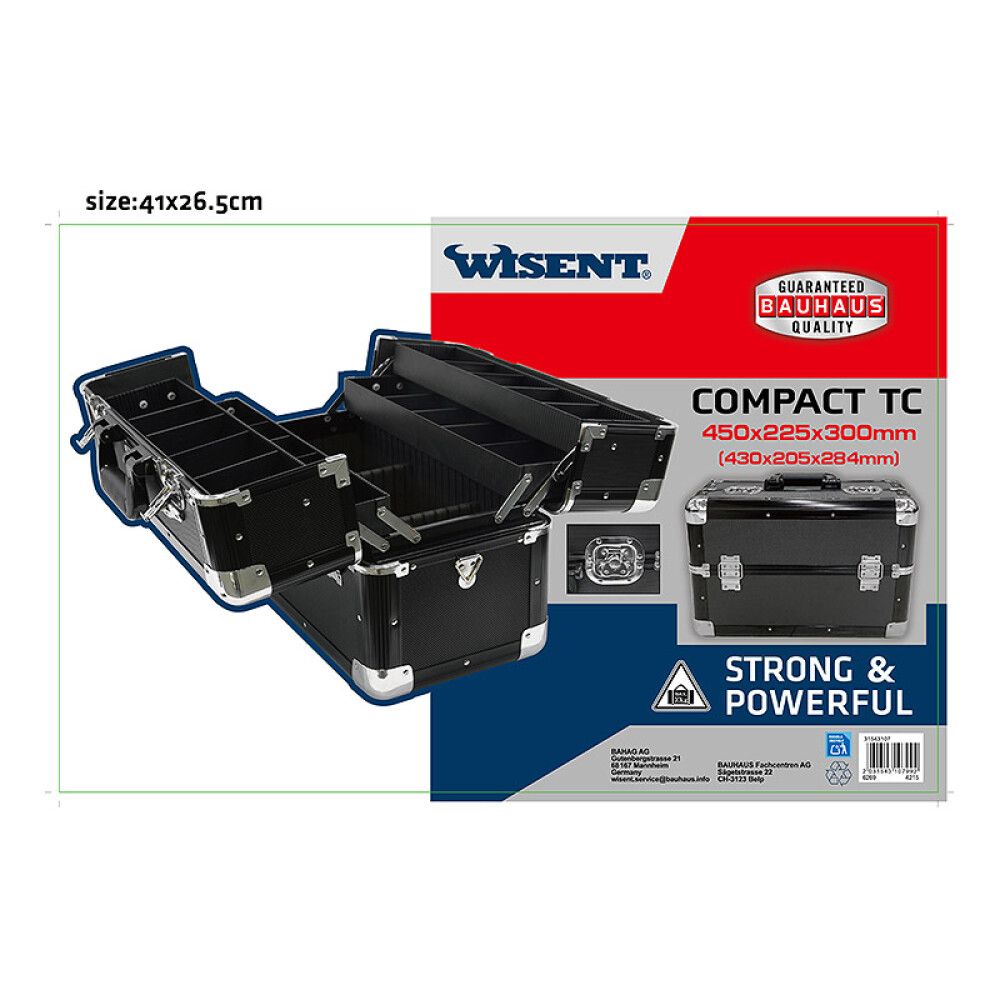 Tööriistakohver Wisent Compact must