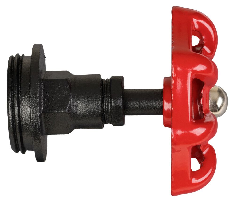 Sulgventiil Walteco RT-15 must/punane Ø 25 x 64 mm