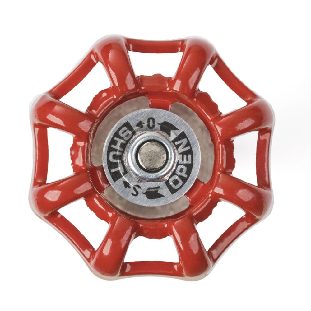 Sulgventiil Walteco RT-15 must/punane Ø 25 x 64 mm