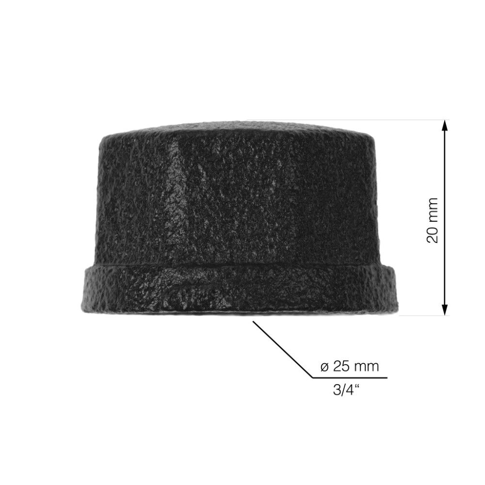 Otsakork Walteco RT-17 must 3/4" 2 tk