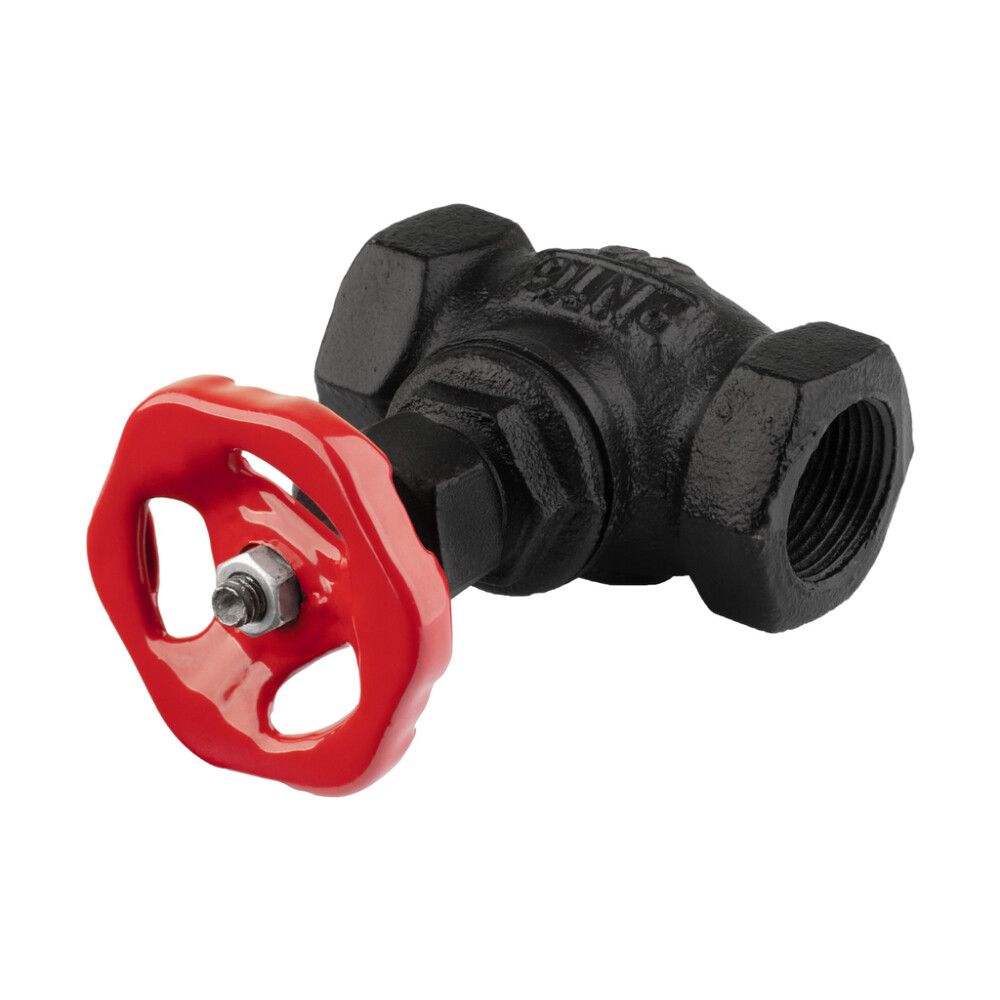 Ventiil Walteco RT-19 must/punane  Ø 25 x 100 mm