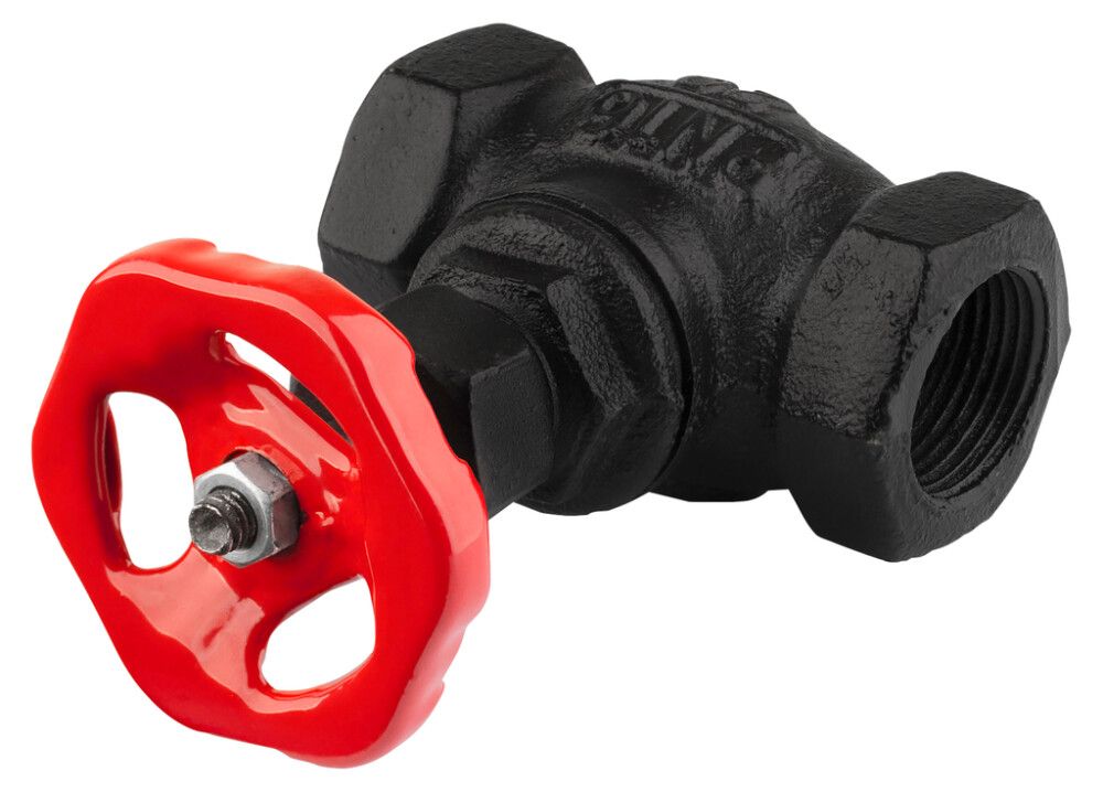 Ventiil Walteco RT-19 must/punane  Ø 25 x 100 mm