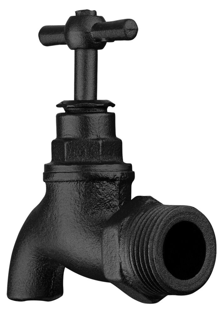 Veekraan Waalteco RT-20 must Ø 25 x 80 mm