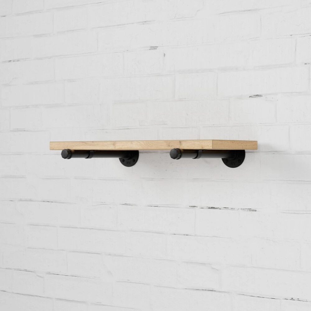 Riiulikanduri komplekt Walteco Rusticline Tube must