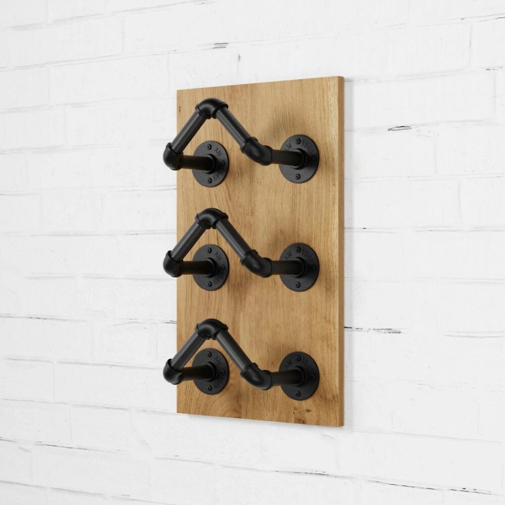 Pudeliriiuli komplekt Walteco Rusticline Tube must