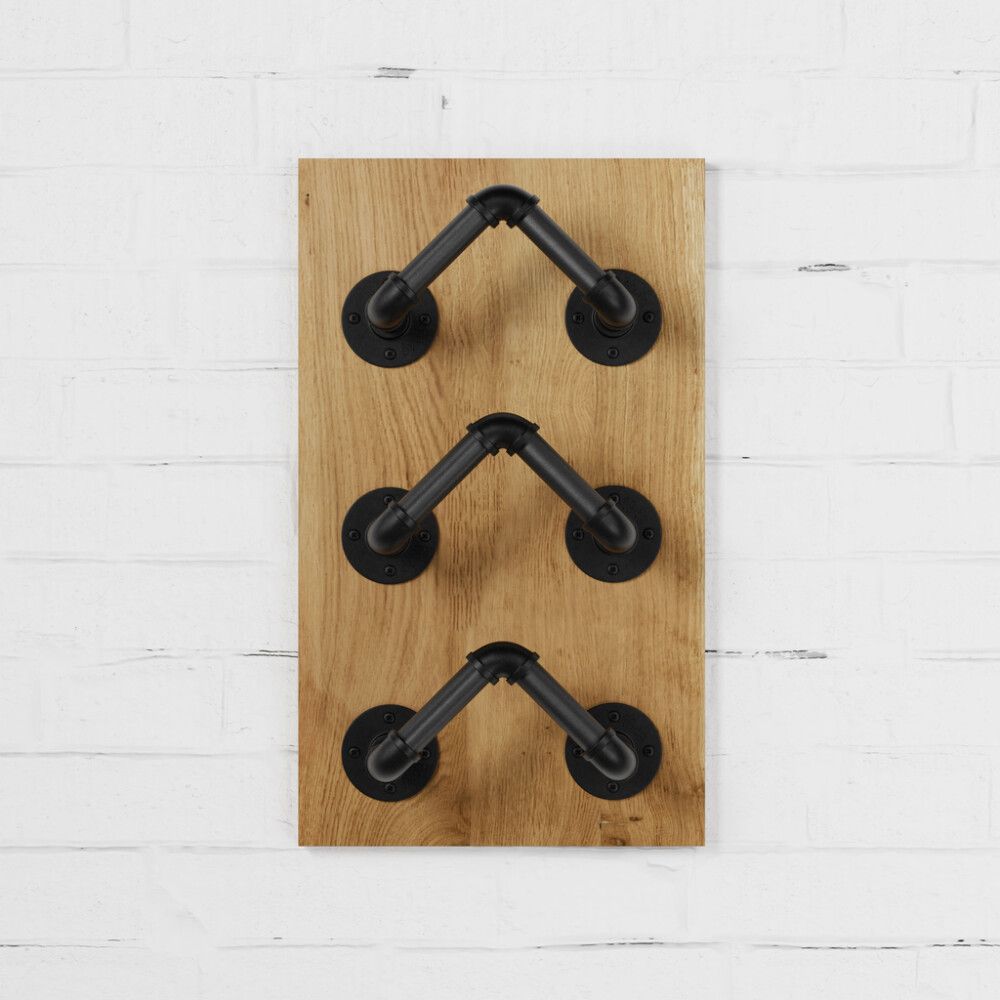 Pudeliriiuli komplekt Walteco Rusticline Tube must