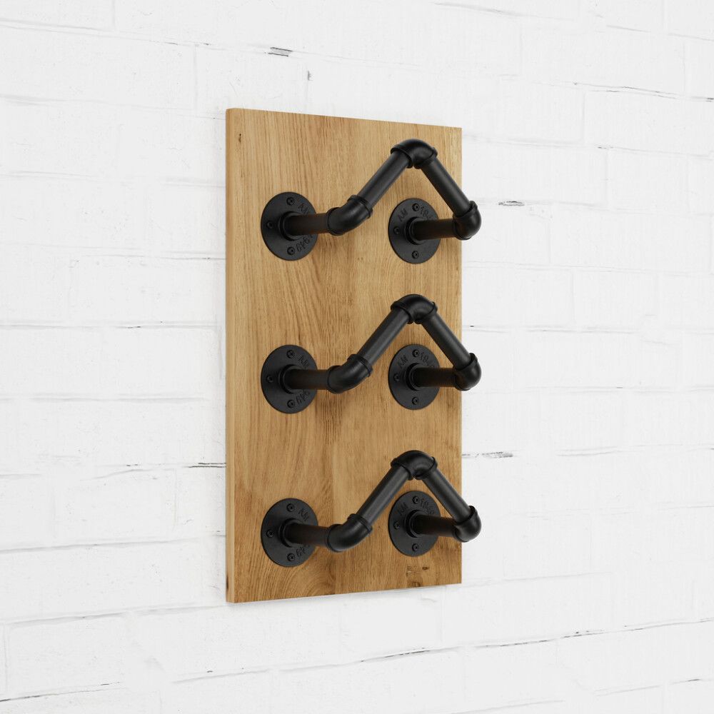 Pudeliriiuli komplekt Walteco Rusticline Tube must