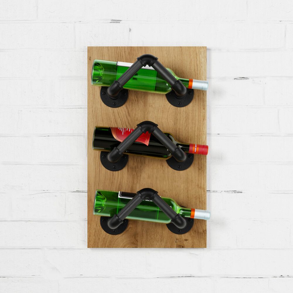 Pudeliriiuli komplekt Walteco Rusticline Tube must