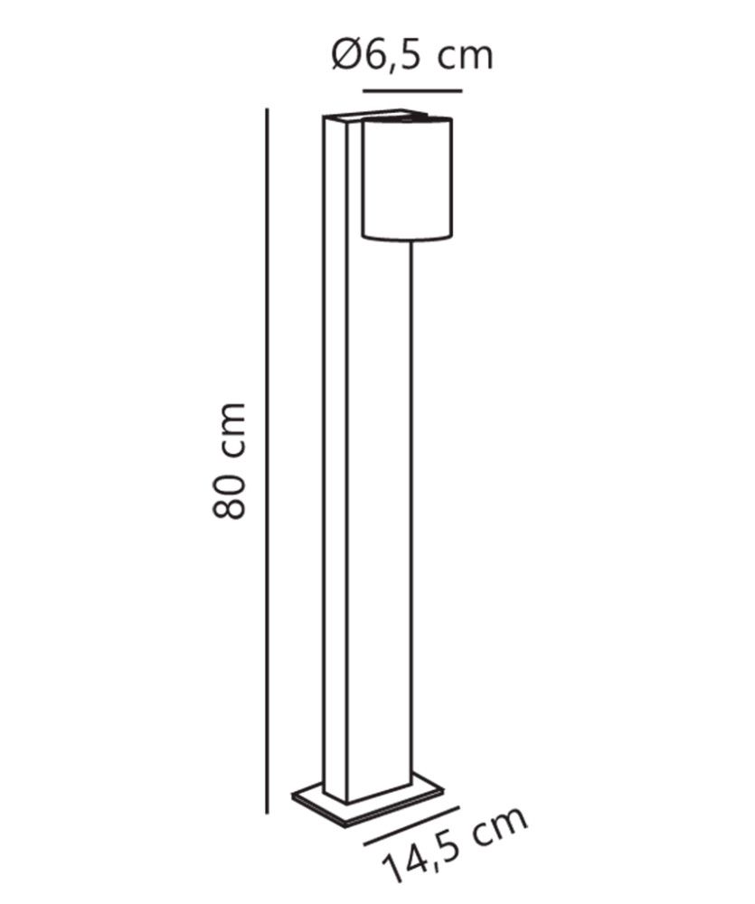 Postvalgusti Nordlux Tin 80 must