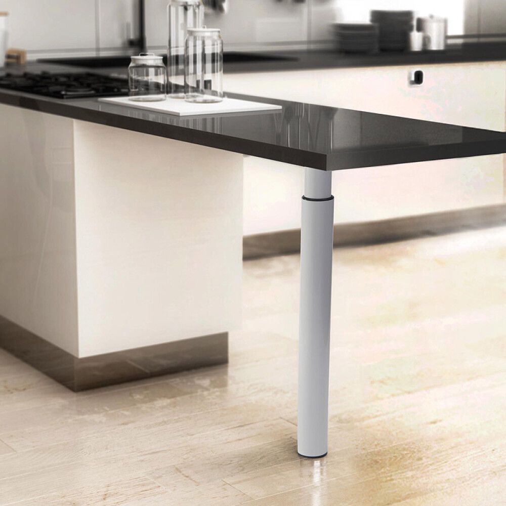 Reguleeritav mööblijalg REI valge 60 x 700-1000 mm